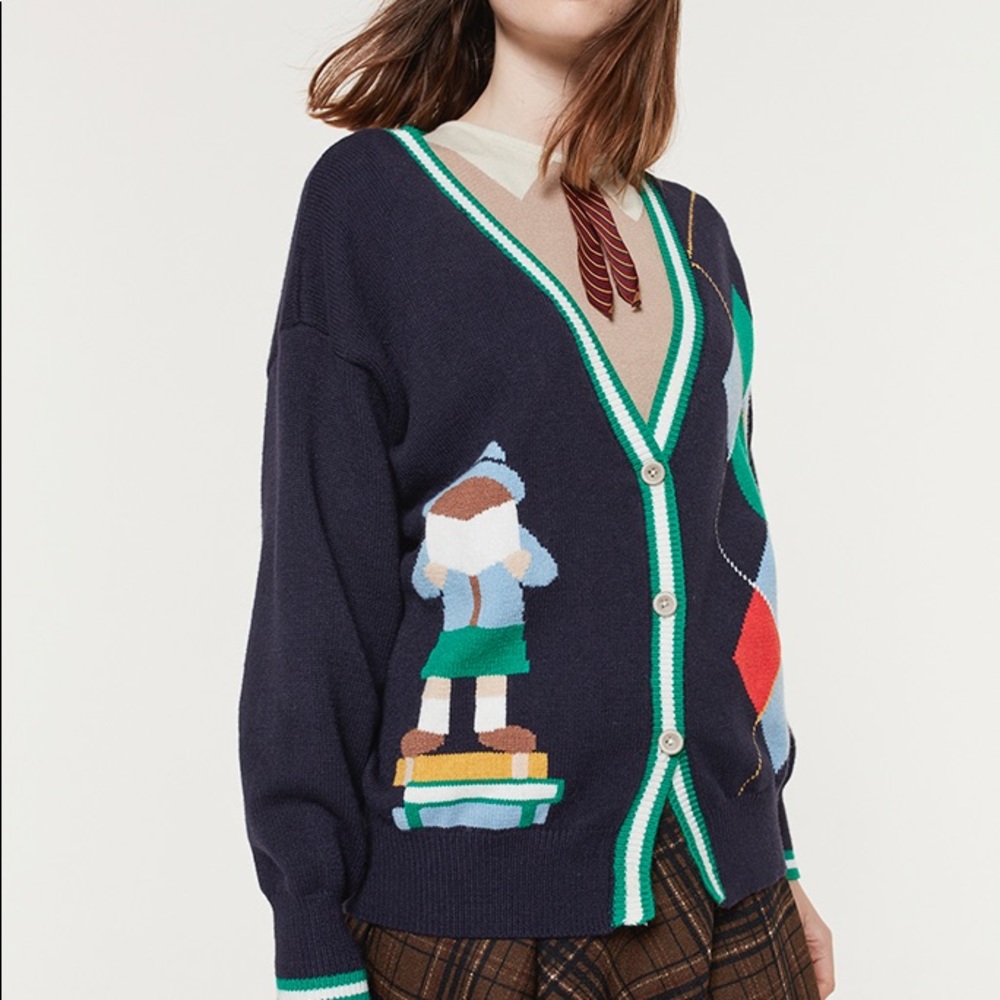 Campus knit cardigan
